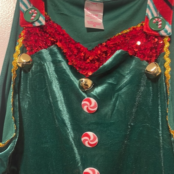 NOBO jingly christmas Romper outfit large NWT Ugly sweater outfit - Picture 6 of 8